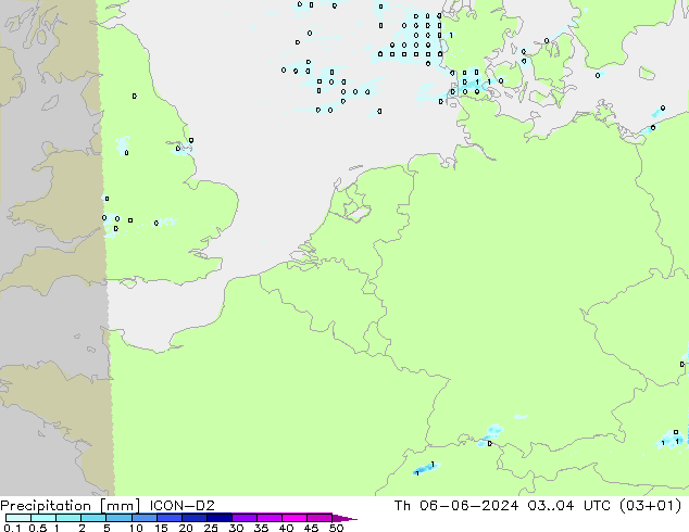 precipitação ICON-D2 Qui 06.06.2024 04 UTC