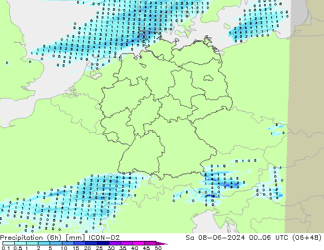  (6h) ICON-D2  08.06.2024 06 UTC