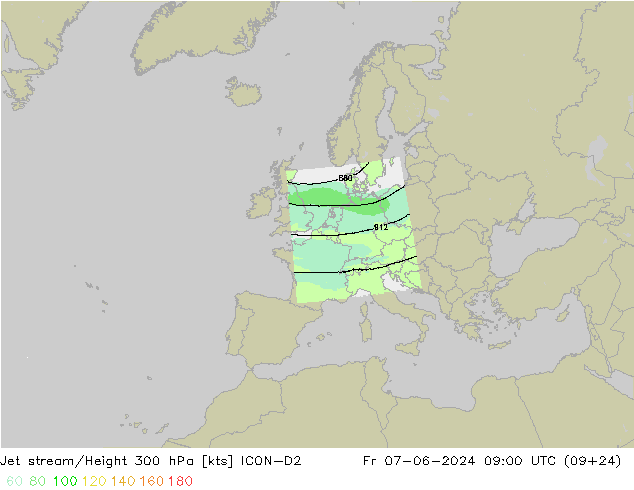 Polarjet ICON-D2 Fr 07.06.2024 09 UTC