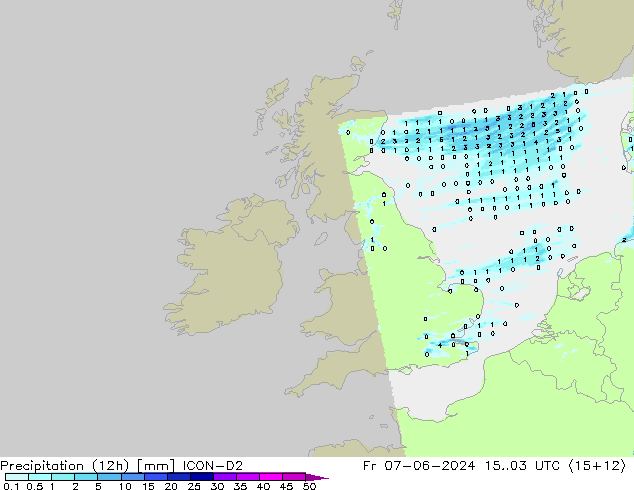 Totale neerslag (12h) ICON-D2 vr 07.06.2024 03 UTC