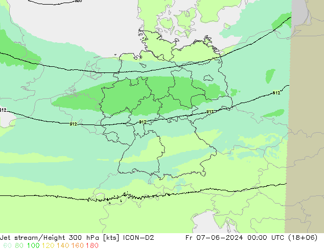 Polarjet ICON-D2 Fr 07.06.2024 00 UTC