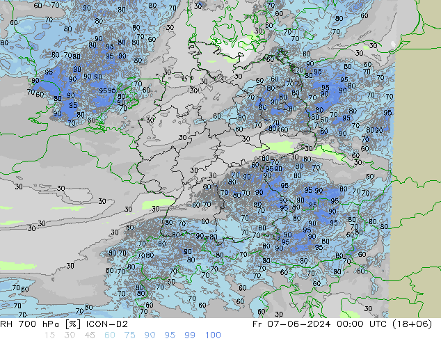 RV 700 hPa ICON-D2 vr 07.06.2024 00 UTC