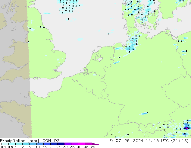 opad ICON-D2 pt. 07.06.2024 15 UTC