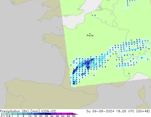  (6h) ICON-D2  09.06.2024 00 UTC