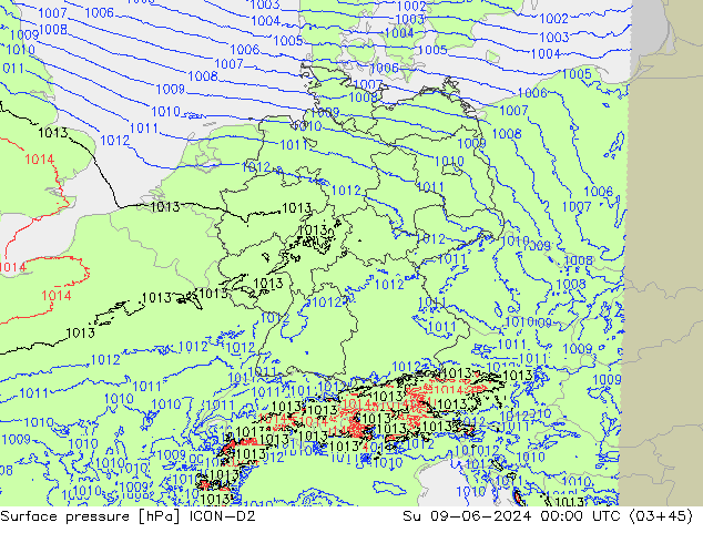      ICON-D2  09.06.2024 00 UTC