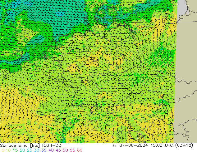  10 m ICON-D2  07.06.2024 15 UTC