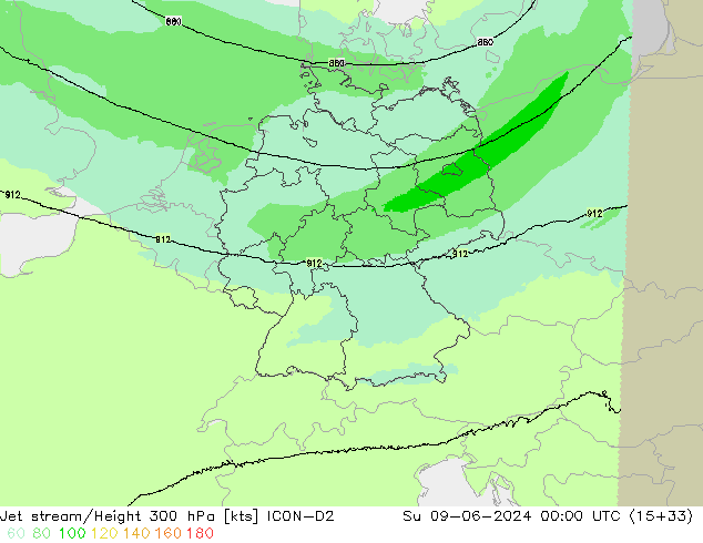 джет ICON-D2 Вс 09.06.2024 00 UTC