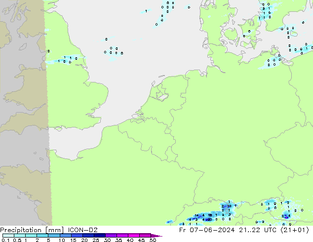 precipitação ICON-D2 Sex 07.06.2024 22 UTC