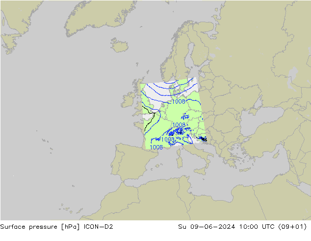      ICON-D2  09.06.2024 10 UTC
