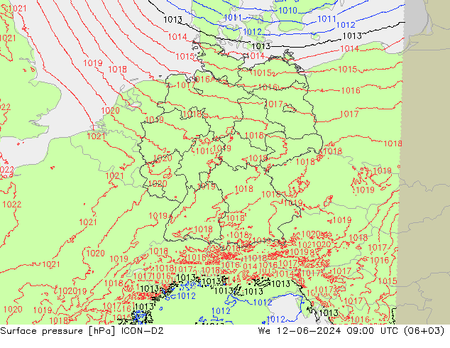      ICON-D2  12.06.2024 09 UTC