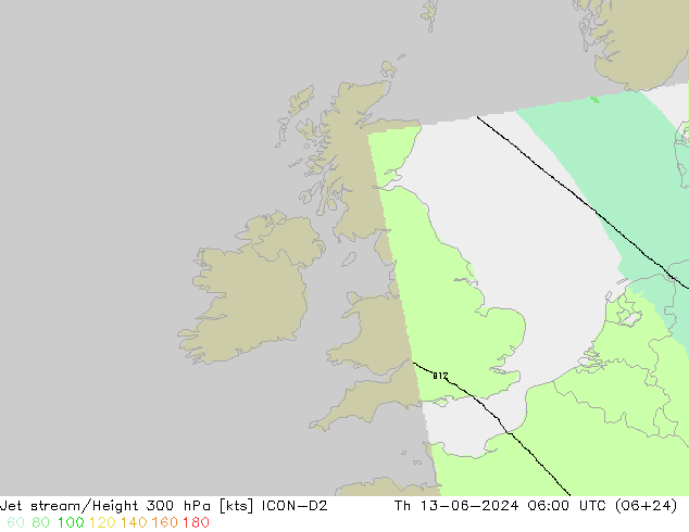 Jet Akımları ICON-D2 Per 13.06.2024 06 UTC