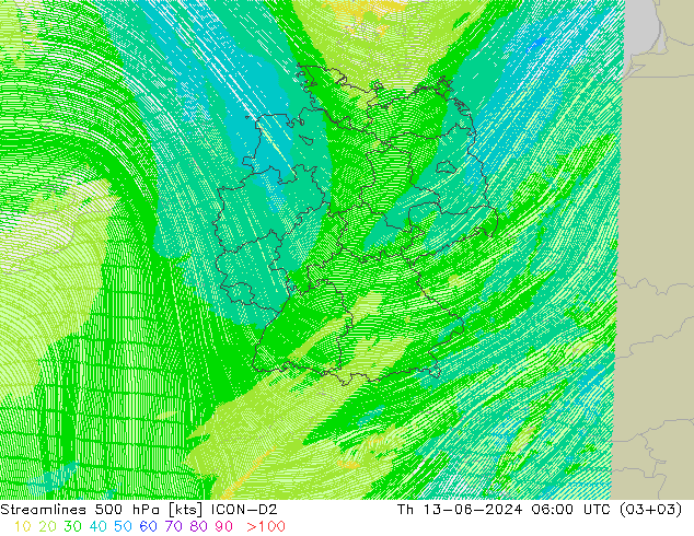  500 hPa ICON-D2  13.06.2024 06 UTC