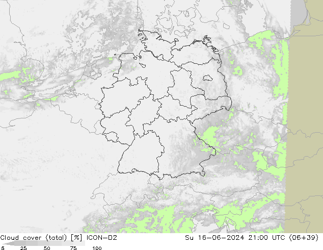 облака (сумма) ICON-D2 Вс 16.06.2024 21 UTC