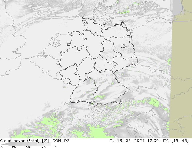 nuvens (total) ICON-D2 Ter 18.06.2024 12 UTC