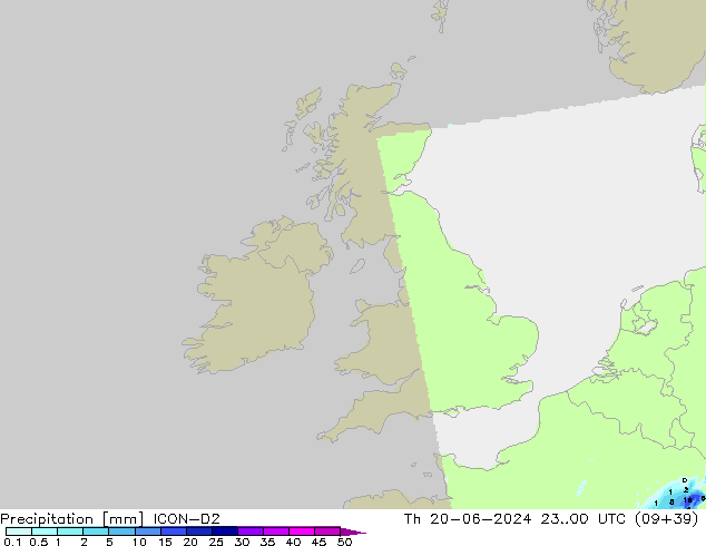 Precipitación ICON-D2 jue 20.06.2024 00 UTC