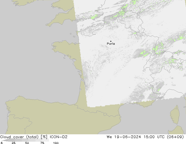 облака (сумма) ICON-D2 ср 19.06.2024 15 UTC