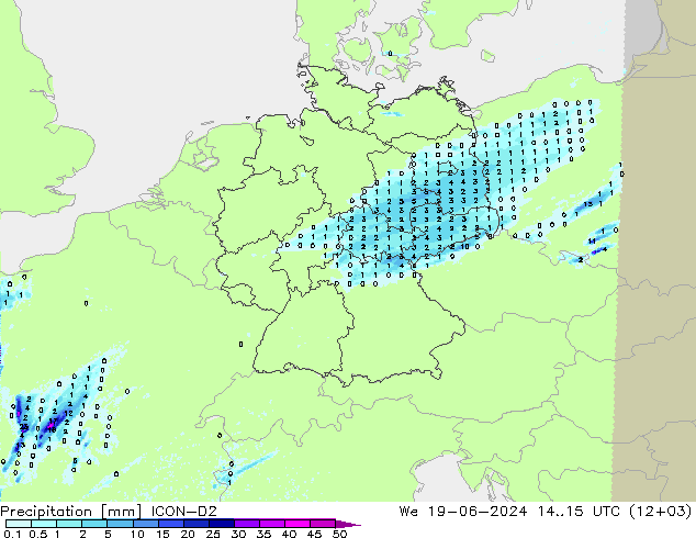 precipitação ICON-D2 Qua 19.06.2024 15 UTC