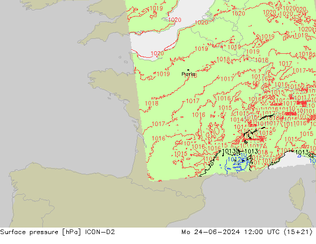      ICON-D2  24.06.2024 12 UTC