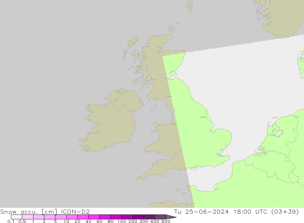 Snow accu. ICON-D2  25.06.2024 18 UTC