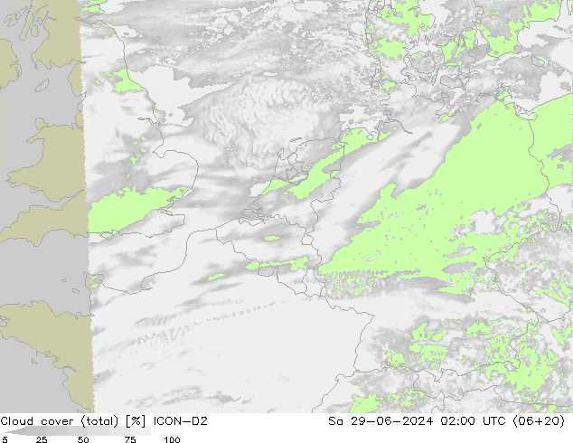 云 (总) ICON-D2 星期六 29.06.2024 02 UTC