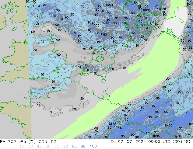 RV 700 hPa ICON-D2 zo 07.07.2024 00 UTC