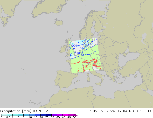 Neerslag ICON-D2 vr 05.07.2024 04 UTC