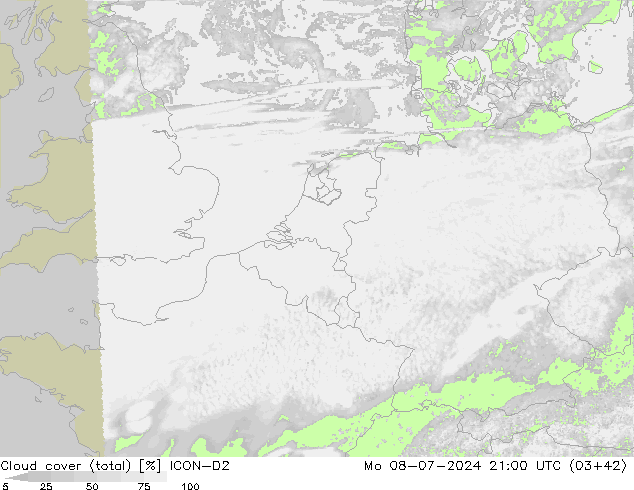 云 (总) ICON-D2 星期一 08.07.2024 21 UTC