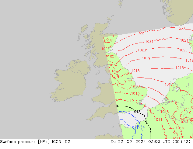      ICON-D2  22.09.2024 03 UTC