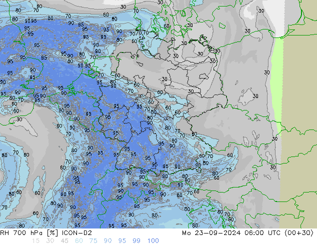 RV 700 hPa ICON-D2 ma 23.09.2024 06 UTC