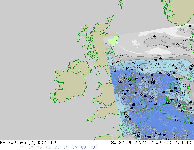 700 hPa Nispi Nem ICON-D2 Paz 22.09.2024 21 UTC