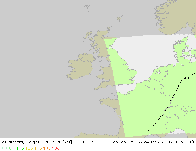 Straalstroom ICON-D2 ma 23.09.2024 07 UTC