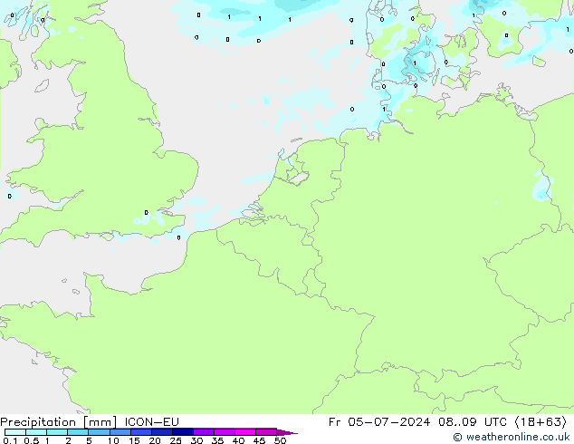 降水 ICON-EU 星期五 05.07.2024 09 UTC