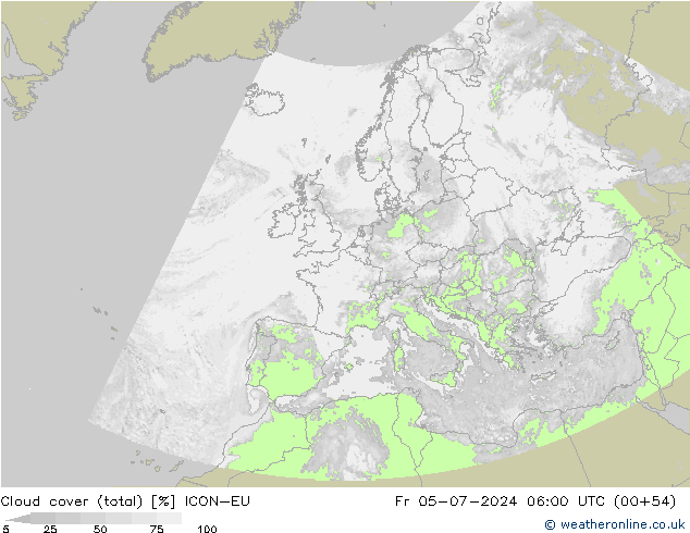 云 (总) ICON-EU 星期五 05.07.2024 06 UTC