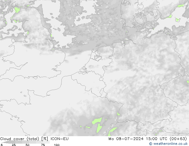 云 (总) ICON-EU 星期一 08.07.2024 15 UTC