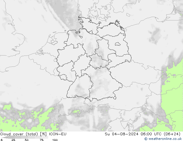 云 (总) ICON-EU 星期日 04.08.2024 06 UTC