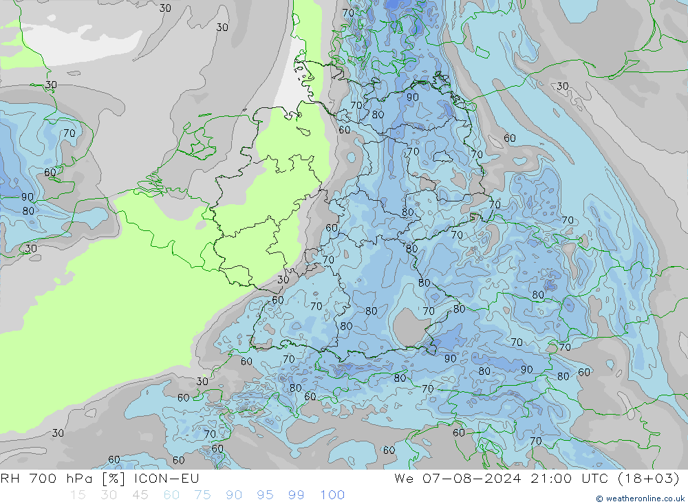 RV 700 hPa ICON-EU wo 07.08.2024 21 UTC