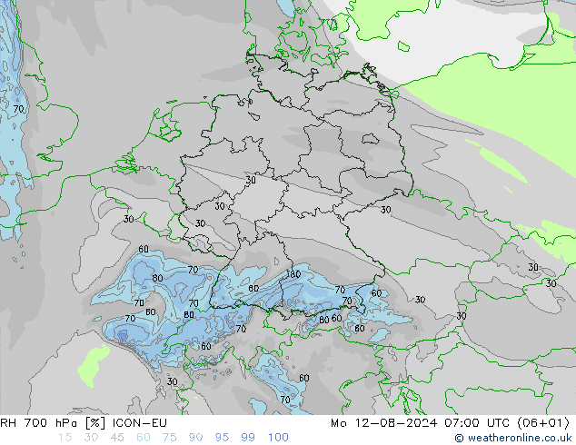 RV 700 hPa ICON-EU ma 12.08.2024 07 UTC