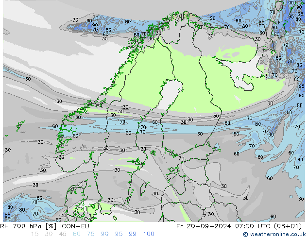 RV 700 hPa ICON-EU vr 20.09.2024 07 UTC