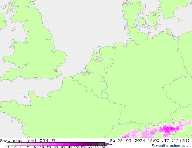 Schneemenge ICON-EU So 22.09.2024 15 UTC