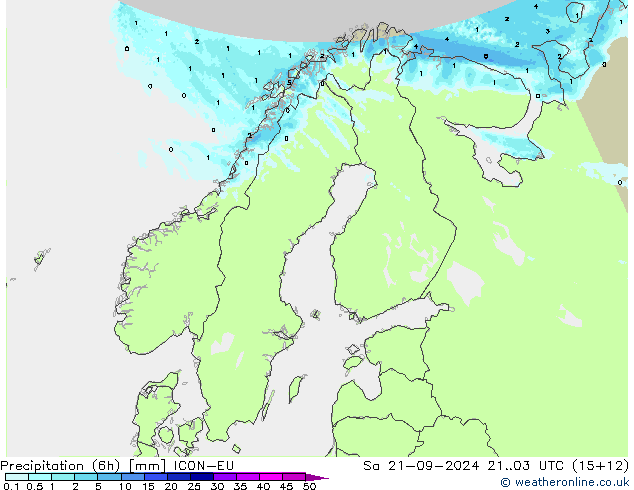 Nied. akkumuliert (6Std) ICON-EU Sa 21.09.2024 03 UTC