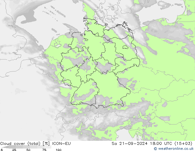 云 (总) ICON-EU 星期六 21.09.2024 18 UTC