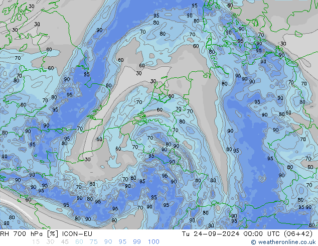 RV 700 hPa ICON-EU di 24.09.2024 00 UTC