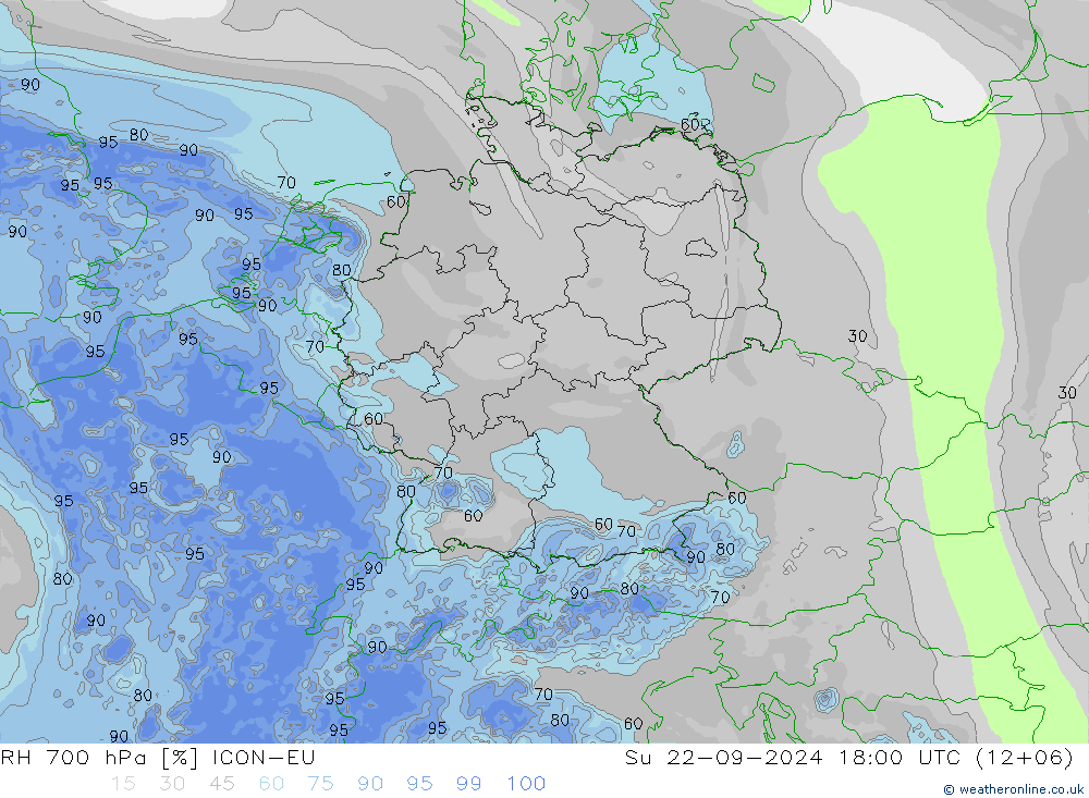 RV 700 hPa ICON-EU zo 22.09.2024 18 UTC