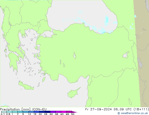 Niederschlag ICON-EU Fr 27.09.2024 09 UTC