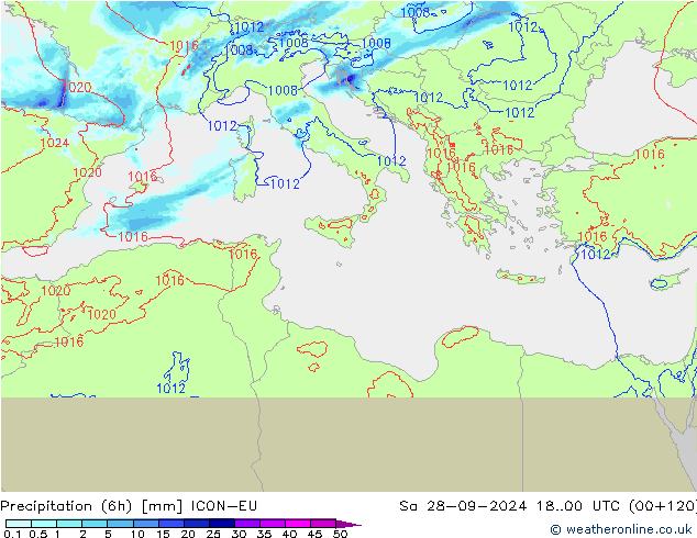 opad (6h) ICON-EU so. 28.09.2024 00 UTC