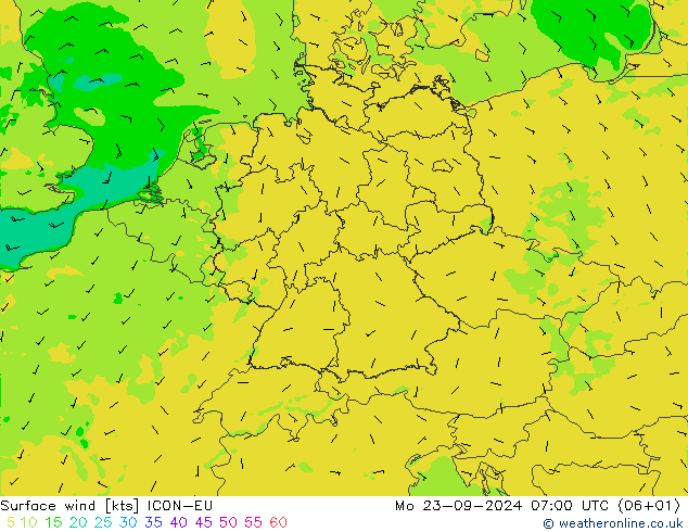  10 m ICON-EU  23.09.2024 07 UTC