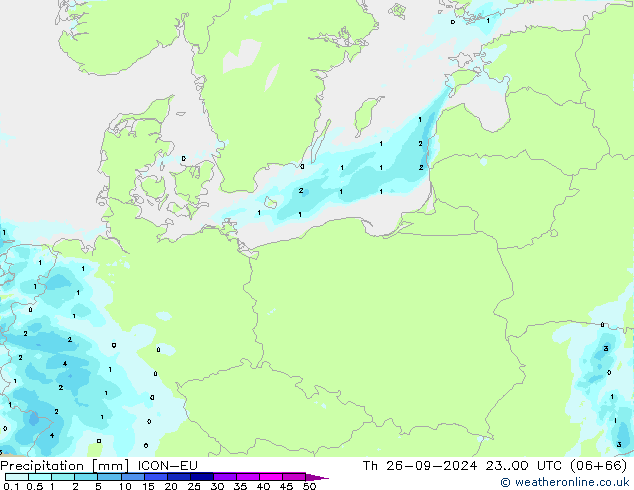 Neerslag ICON-EU do 26.09.2024 00 UTC