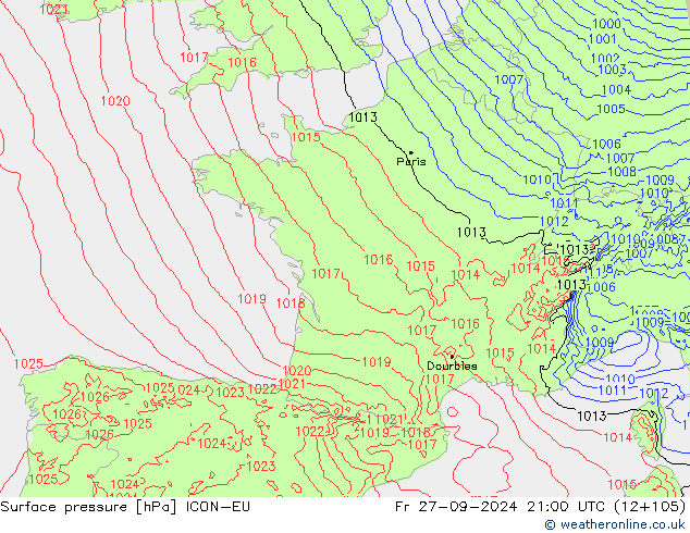      ICON-EU  27.09.2024 21 UTC