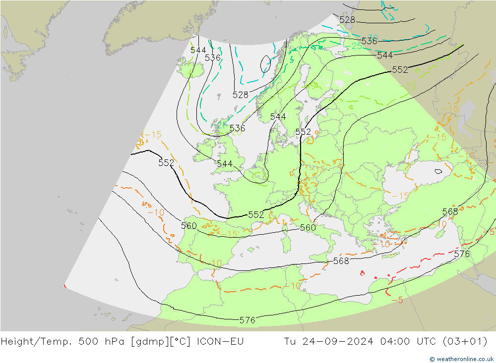 Height/Temp. 500 hPa ICON-EU Ter 24.09.2024 04 UTC