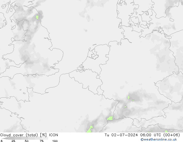 云 (总) ICON 星期二 02.07.2024 06 UTC